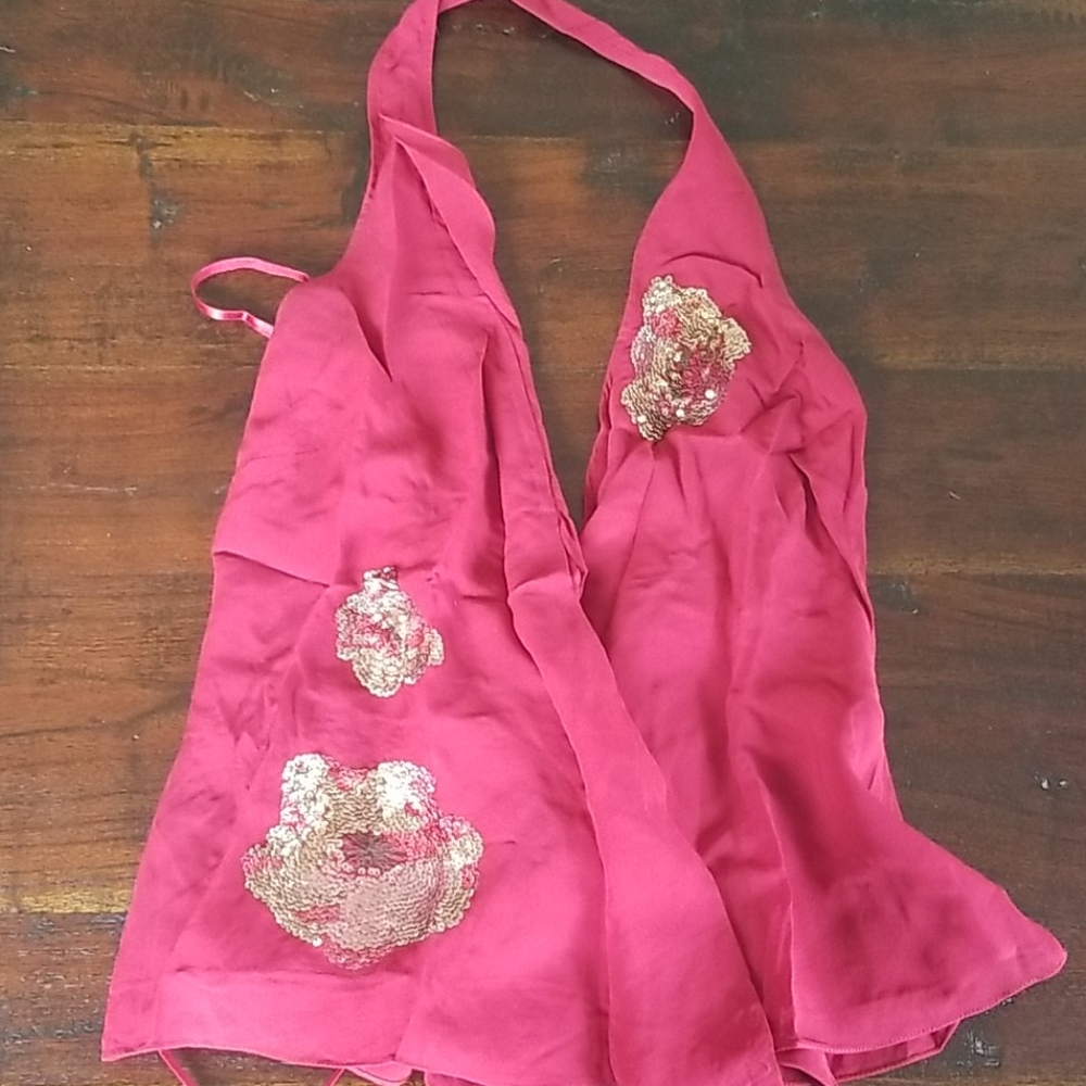 BCBG Wrap Halter Top